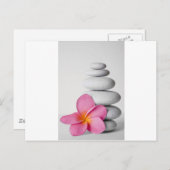 Frangipani Zen Briefkaart (Voorkant / Achterkant)