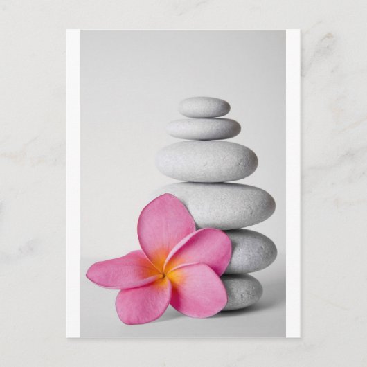 Frangipani Zen Briefkaart (Voorkant)