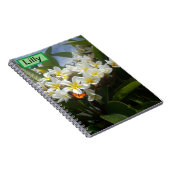Frangipanis avec papillon, Carnet Customisé (Côté Droit)