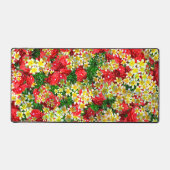 Frangipanis Jaune Et Roses Rouges, Mat De Bureau (Recto)