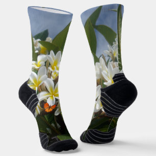 Frangipanis met vlinder, Sokken
