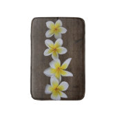 Frangipanis Plumeria op Rustic Wood Badmat (Voorkant Verticaal)