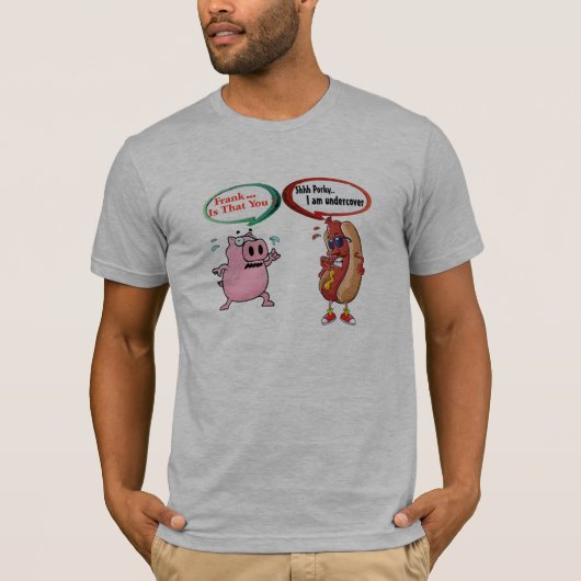 Frank, ben jij dat? Undercover Dog BBQ Lover Porky T-shirt (Voorkant)