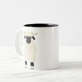 Frank de Valais Black Nose Sheep-Coffee Mok (Voorkant links)