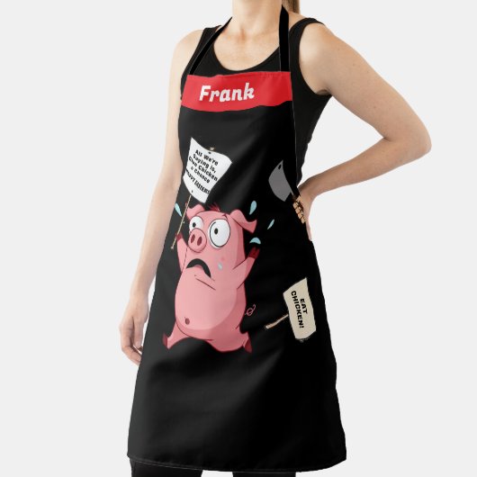 Frank... is dat je ? Grappige boerderijdieren BBQ  Schort (Insitu)