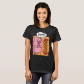Frank is dat je varken hotdog grappige foodie cade t-shirt (Voorkant volledig)