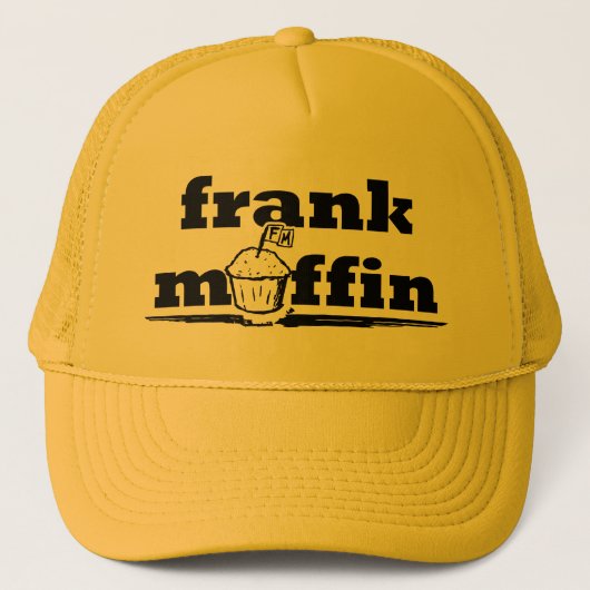 Frank Muffin Logo Trucker Hat Pet (Voorkant)