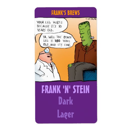 Frank N Stein Beer Labels (Voorkant)