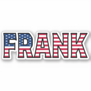 Frank Name Prénom USA Sticker Stickerset