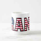 Frank Nom Prénom tasse style USA tasse à café (Centre)