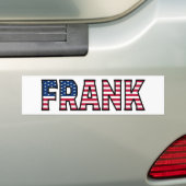 Frank Nom Vorname USA Aufkleber Sticker Auto (En voiture)