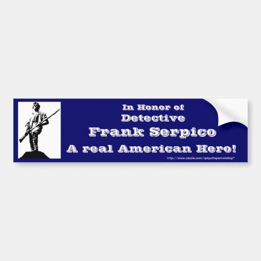 Frank Serpico Bumpersticker (Voorkant)