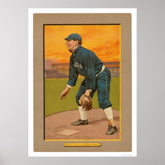 Frank Smith White Sox Baseball 1911 Poster (Voorkant)