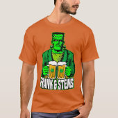 Frank Steins St Patricks Day Frankenstein Beer T-shirt (Voorkant)