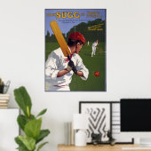 Frank Sugg cricket vleermuizen, 1906 Poster (Thuiskantoor)
