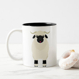 Frank the Valais Black Nose Sheep-Coffee Mok