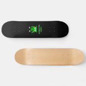 Franken Cheese Halloween Salutations Skateboard (Horz)