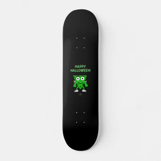Franken Cheese Halloween Salutations Skateboard (Recto)