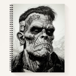Franken Scary Halloween Bullet Line Notitieboek