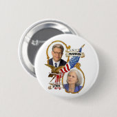 Franken-Stein voor President 2012 Ronde Button 5,7 Cm (Voorkant /achterkant)