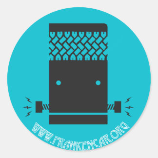 Frankencar Sticker met Website