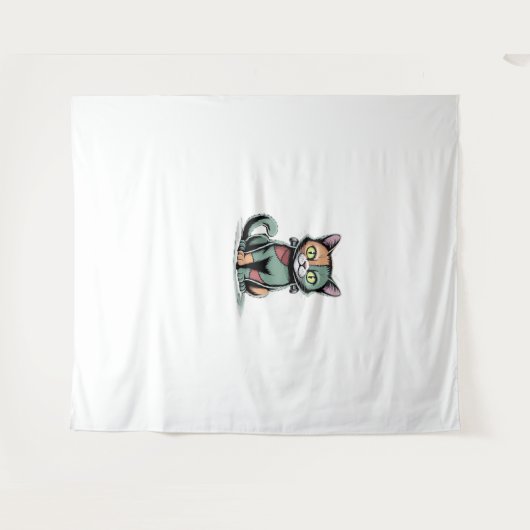 FrankenCat Oversized T-shirt Wandkleed (Voorkant (horizontaal))