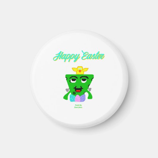 FrankenCheese Aimant rond de Pâques (Devant)