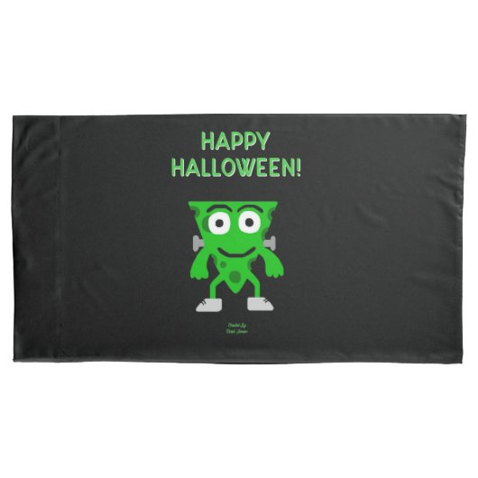 FrankenCheese Halloween Greetings Kussensloop (Voorkant)