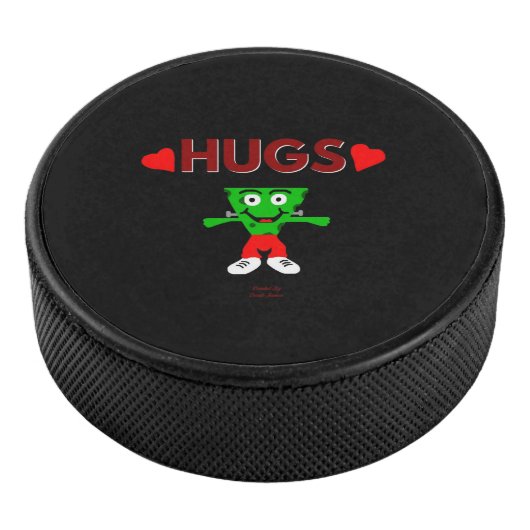 FrankenCheese Hugs Hockey Puck (3/4)