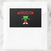 FrankenCheese Hugs Rectangle Sticker (Tas)