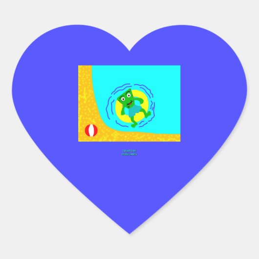 FrankenCheese Summer Heart Sticker (Voorkant)