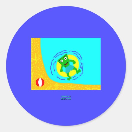 FrankenCheese Summer Round Sticker (Voorkant)