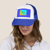FrankenCheese Summer Trucker Hat Pet (In situ)