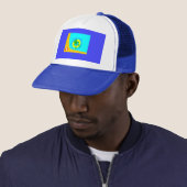 FrankenCheese Summer Trucker Hat Pet (In situ)