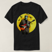 Frankenguitar Frankenstein Plays Electric Guitar H T-shirt (Design voorkant)