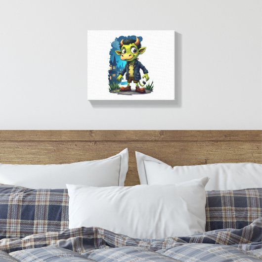 Frankenmoo Canvas Afdruk (Insitu (Slaapkamer))
