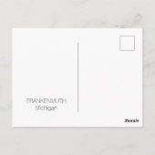 Frankenmuth Michigan Christmas Postcard Briefkaart (Achterkant)