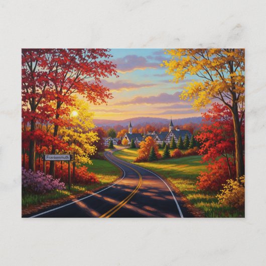 Frankenmuth Michigan Reizen Briefkaart (Voorkant)