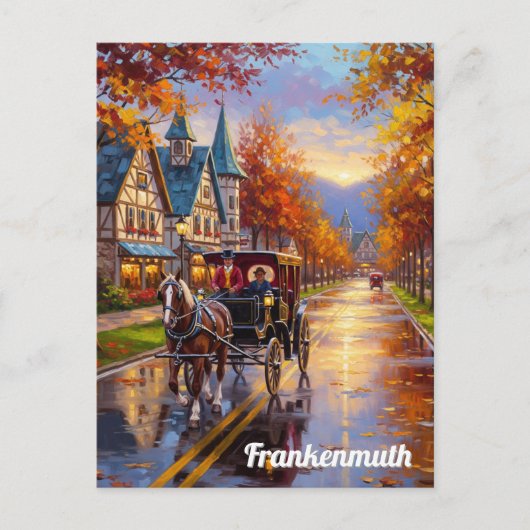 Frankenmuth Michigan Reizen Briefkaart (Voorkant)