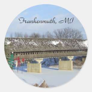 Frankenmuth Michigan ronde Stickers labels