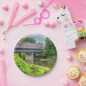 Frankenmuths Covered Bridge Papieren Bordje (Feest)