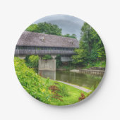 Frankenmuths Covered Bridge Papieren Bordje (Voorkant)