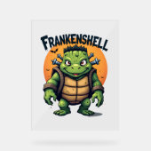 Frankenshell Turtle Acryl Bord (Voorkant)