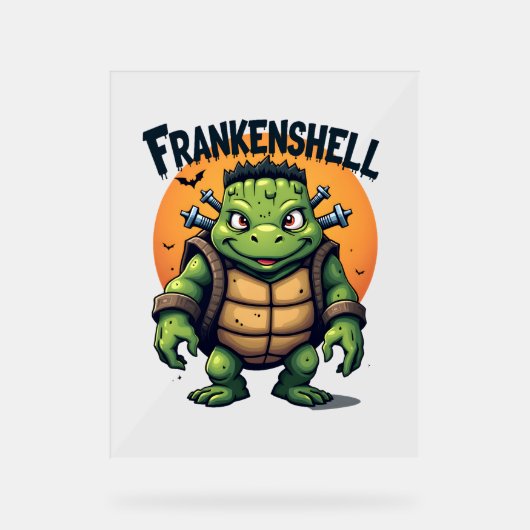 Frankenshell Turtle Acryl Bord (Voorkant)