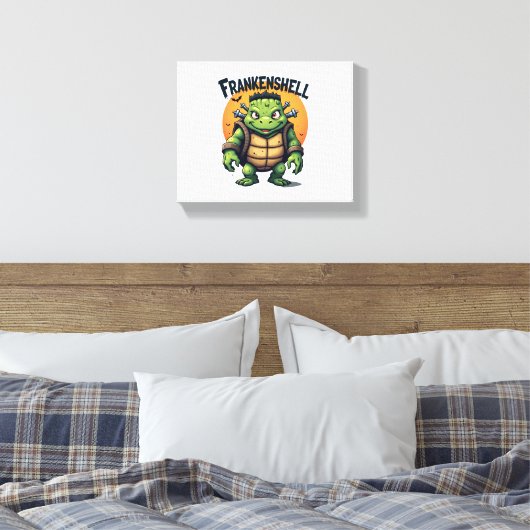 Frankenshell Turtle Canvas Afdruk (Insitu (Slaapkamer))