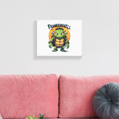Frankenshell Turtle Canvas Afdruk (Insitu (Woonkamer))
