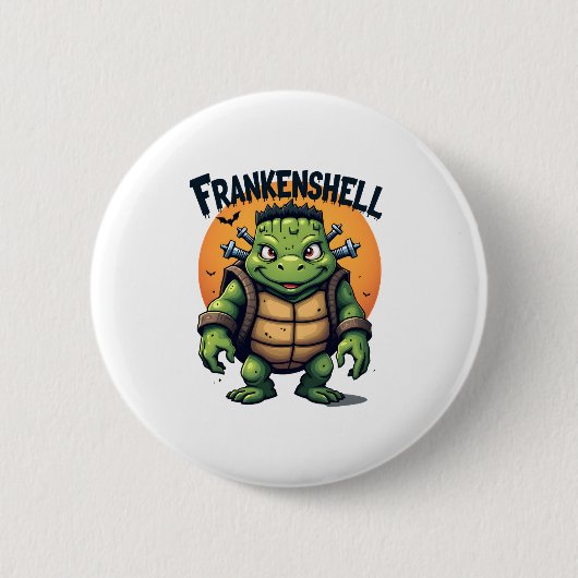 Frankenshell Turtle Ronde Button 5,7 Cm (Voorkant)