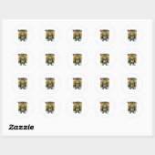 Frankenshell Turtle Ronde Sticker (Vel)