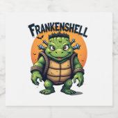 Frankenshell Turtle Sparkling Wijnetiket (Enkel label)
