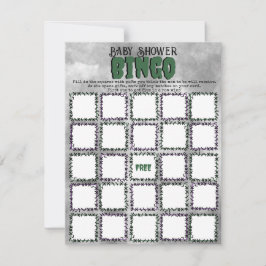 Frankenstein Baby shower bingogame Notitiekaartje